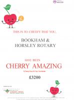 Certificate from Cherry Trees
